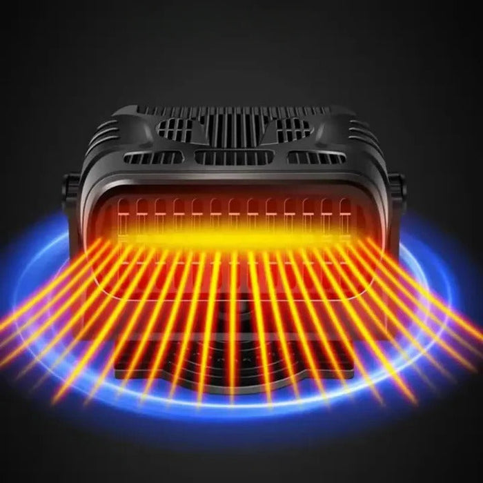 Heat Hollow™ 2-in-1 Portable Car Heater & Cooling Fan, 12V Plug-in