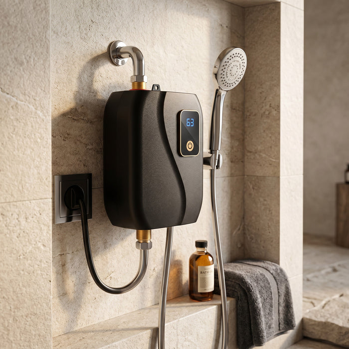 Heat Hollow™ Electric Tankless Water Heater With LED Temperature Display