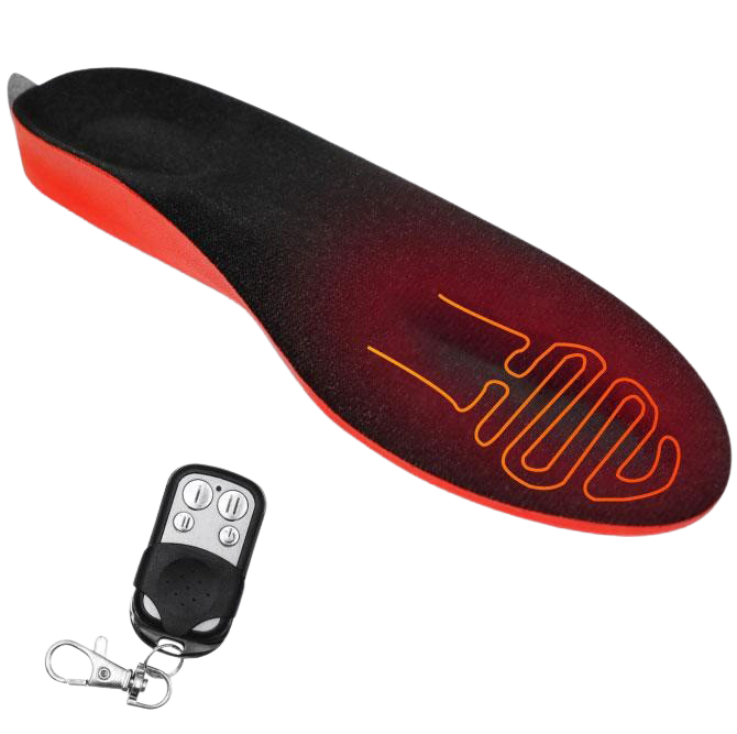 Rechargeable Heated Insoles with Remote Control – Heat Hollow