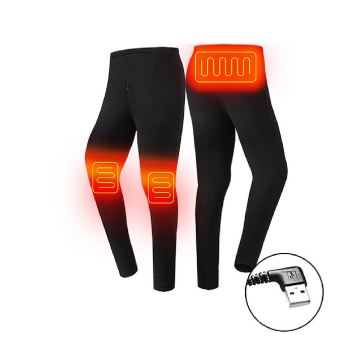 Heat Hollow™ USB Heated Thermal Base Layer Set with Flatlock Seams