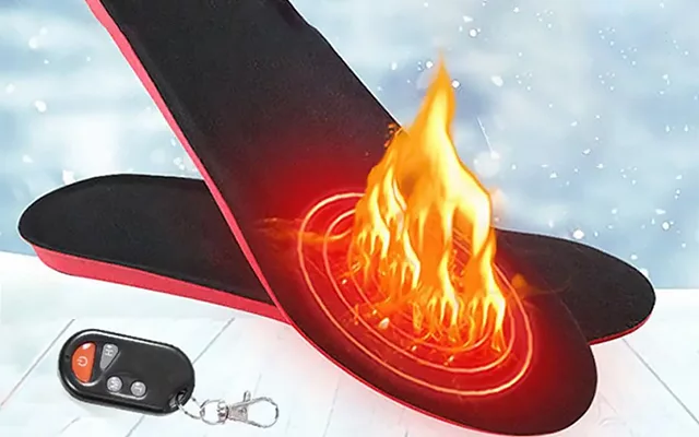 Rechargeable Heated Insoles with Remote Control – Heat Hollow