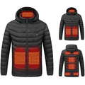 Heat Hollow™ Hooded Heated Puffer Jacket with 9 Heating Zones