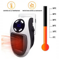 Heat Hollow™ Ultra-Compact Ceramic Heater with Thermostat & Timer