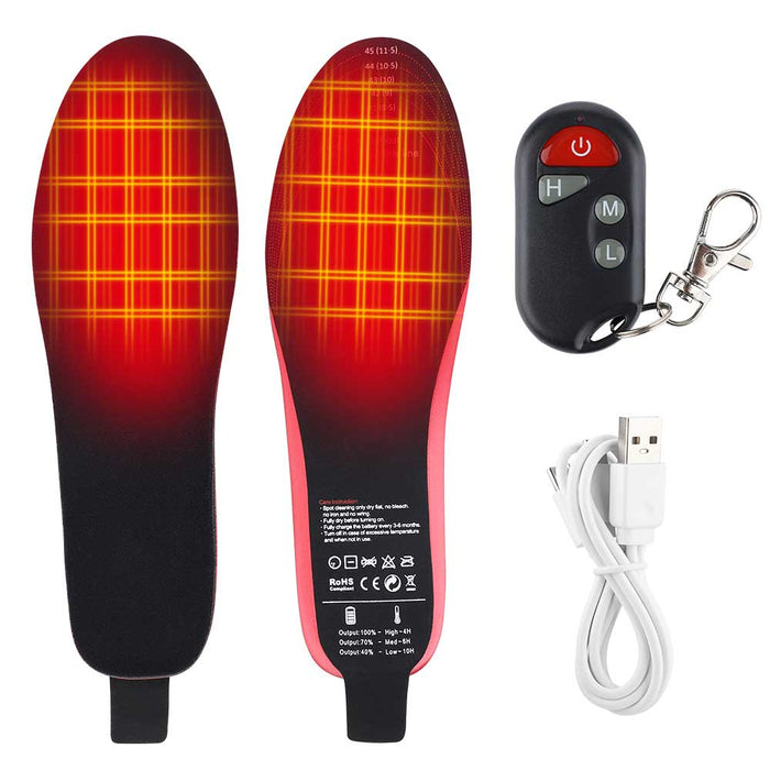 Heat Hollow™ Rechargeable Heated Insoles, Up to 10 Hours Warmth