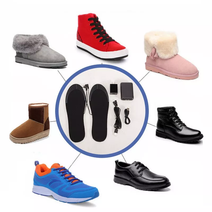 USB Heated Shoe Insoles With Slim Carbon Fibre Heating – Heat Hollow