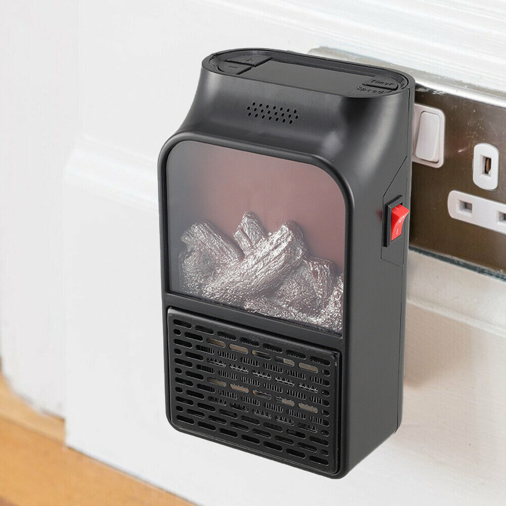 Portable Flame Effect Heater with Remote &amp; Timer – Heat Hollow