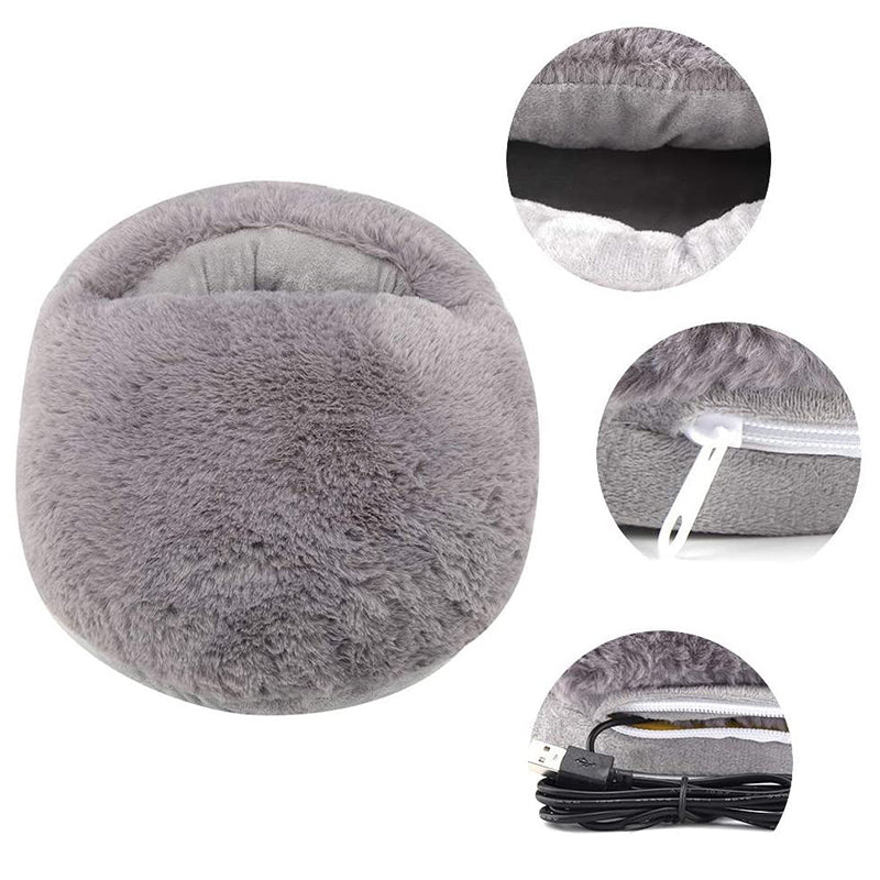 Plush Heated Foot Warmer with 30-Second Heat-Up – Heat Hollow