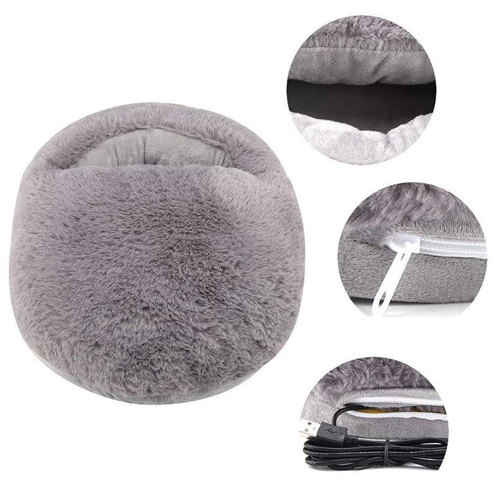 Plush Heated Foot Warmer with 30-Second Heat-Up – Heat Hollow