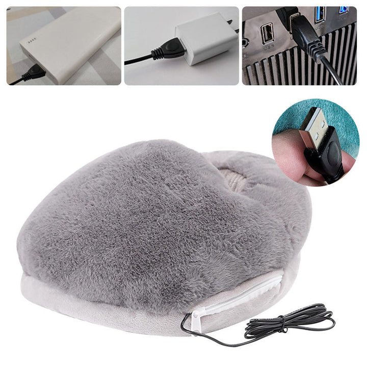 Plush Heated Foot Warmer with 30-Second Heat-Up – Heat Hollow