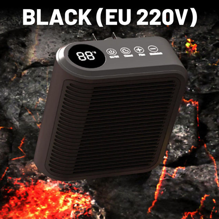 Heat Hollow™ 800W Plug-In Heater with Digital Thermostat & Timer