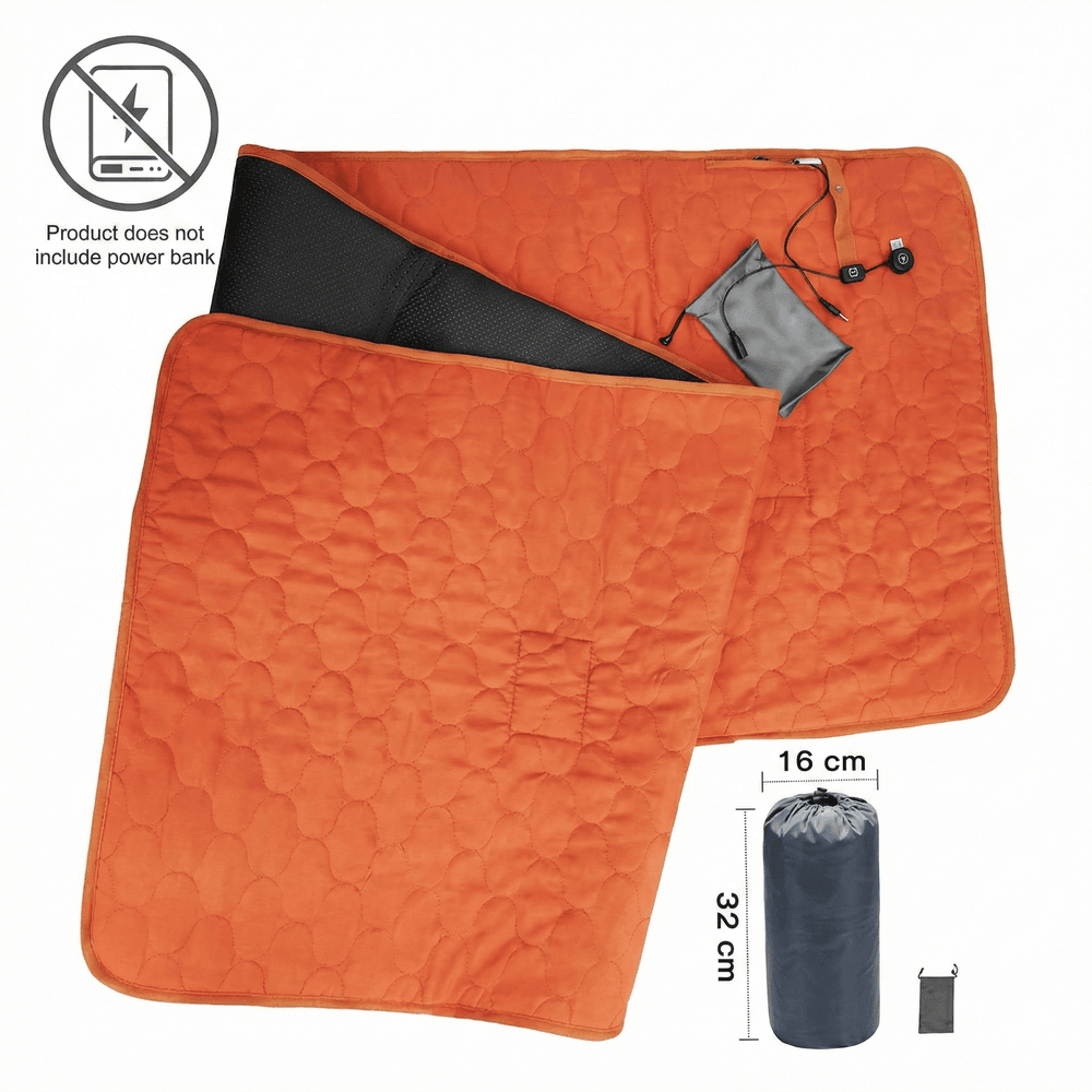 5-Zone USB Heated Mat with Rapid 30-Second Warm-Up – Heat Hollow