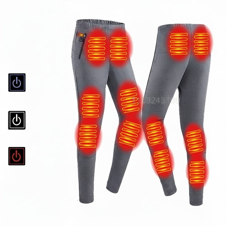 Heated Thermal Base Layer Set with Multi-Zone Warmth – Heat Hollow