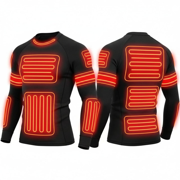Heated Thermal Base Layer Set with Multi-Zone Warmth – Heat Hollow