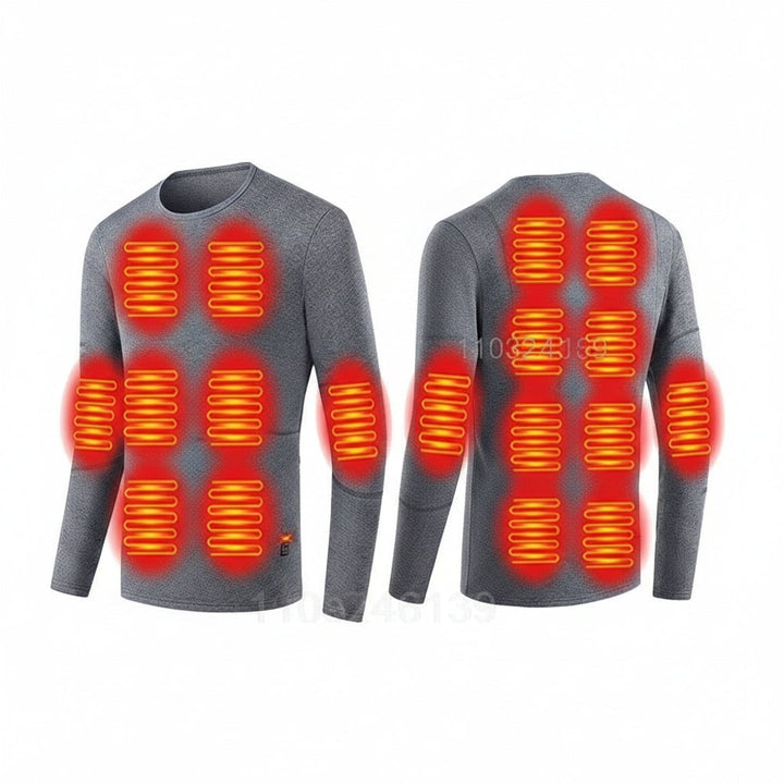 Heated Thermal Base Layer Set with Multi-Zone Warmth – Heat Hollow