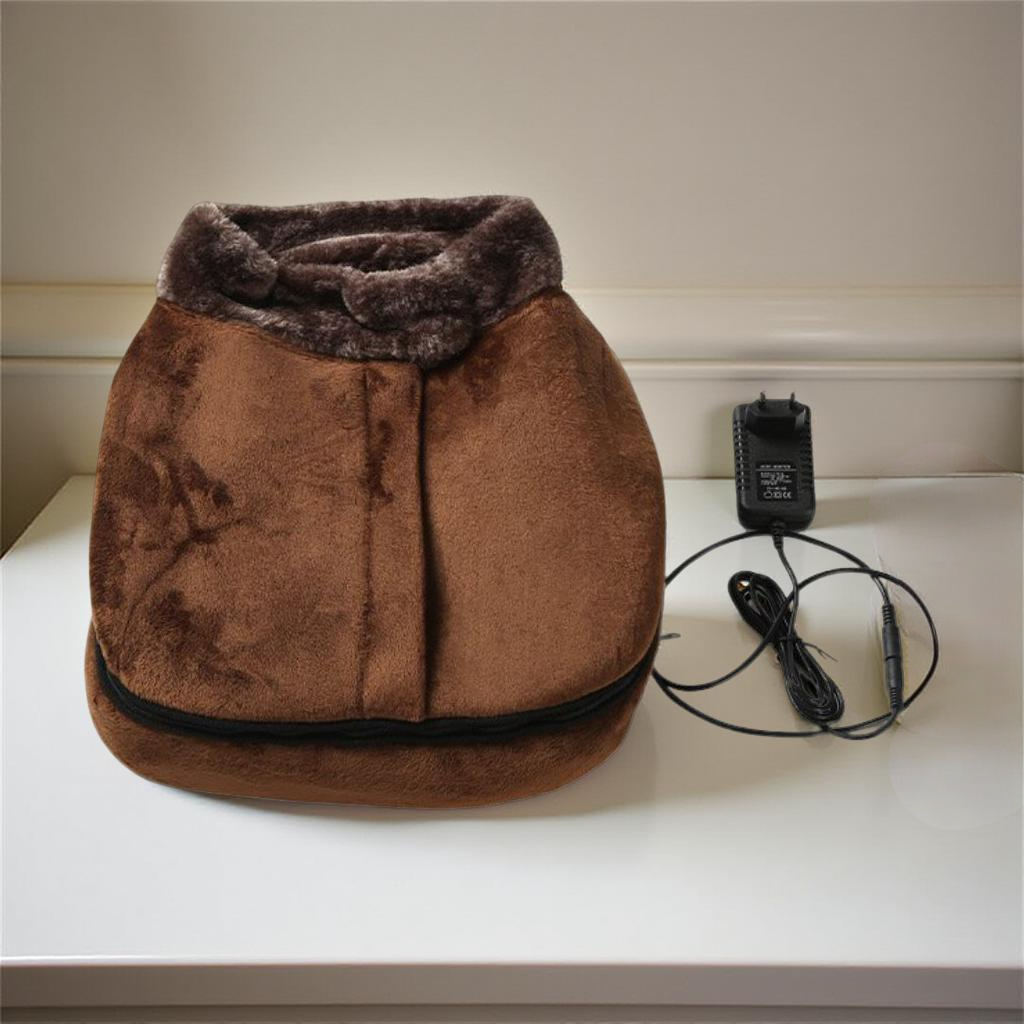 Plush Heated Foot Massager with Shiatsu Vibration – Heat Hollow