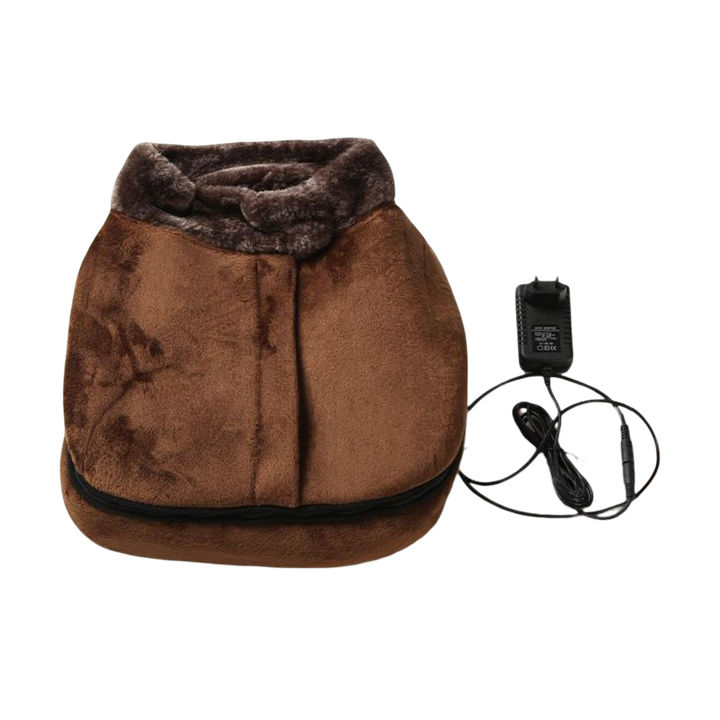 Plush Heated Foot Massager with Shiatsu Vibration – Heat Hollow